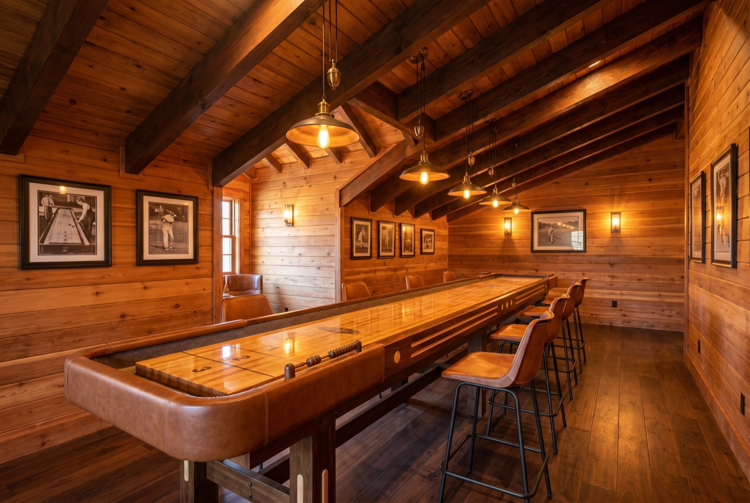 Concept of the shuffleboard room
